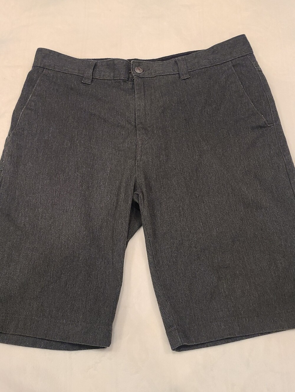 Volcom Men's Charcoal Flat Front Shorts